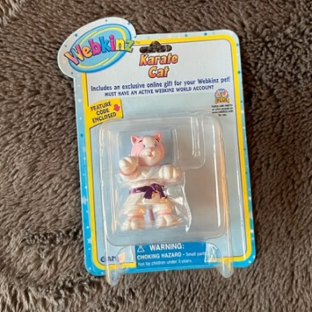2/$40 Ganz Webkinz Karate Cat with Code NIP